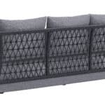 Versatile Outdoor Sofa with Durable Aluminum Frame and Olefin Cushions