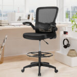 Ergonomic Adjustable Drafting Chair with Flip-Up Arms 16 Ergonomic Adjustable Drafting Chair with Flip-Up Arms