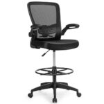 Ergonomic Adjustable Drafting Chair with Flip-Up Arms 17 Ergonomic Adjustable Drafting Chair with Flip-Up Arms