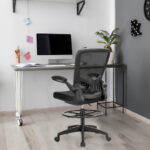 Ergonomic Adjustable Drafting Chair with Flip-Up Arms 15 Ergonomic Adjustable Drafting Chair with Flip-Up Arms