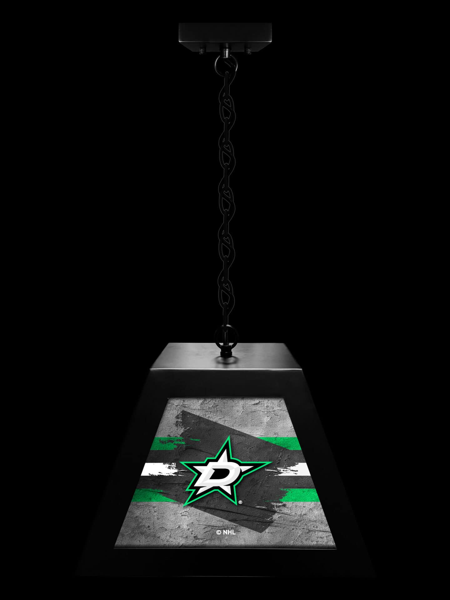Dallas Stars Pendant Box Light 3 Dallas Stars Pendant Box Light - Image 3