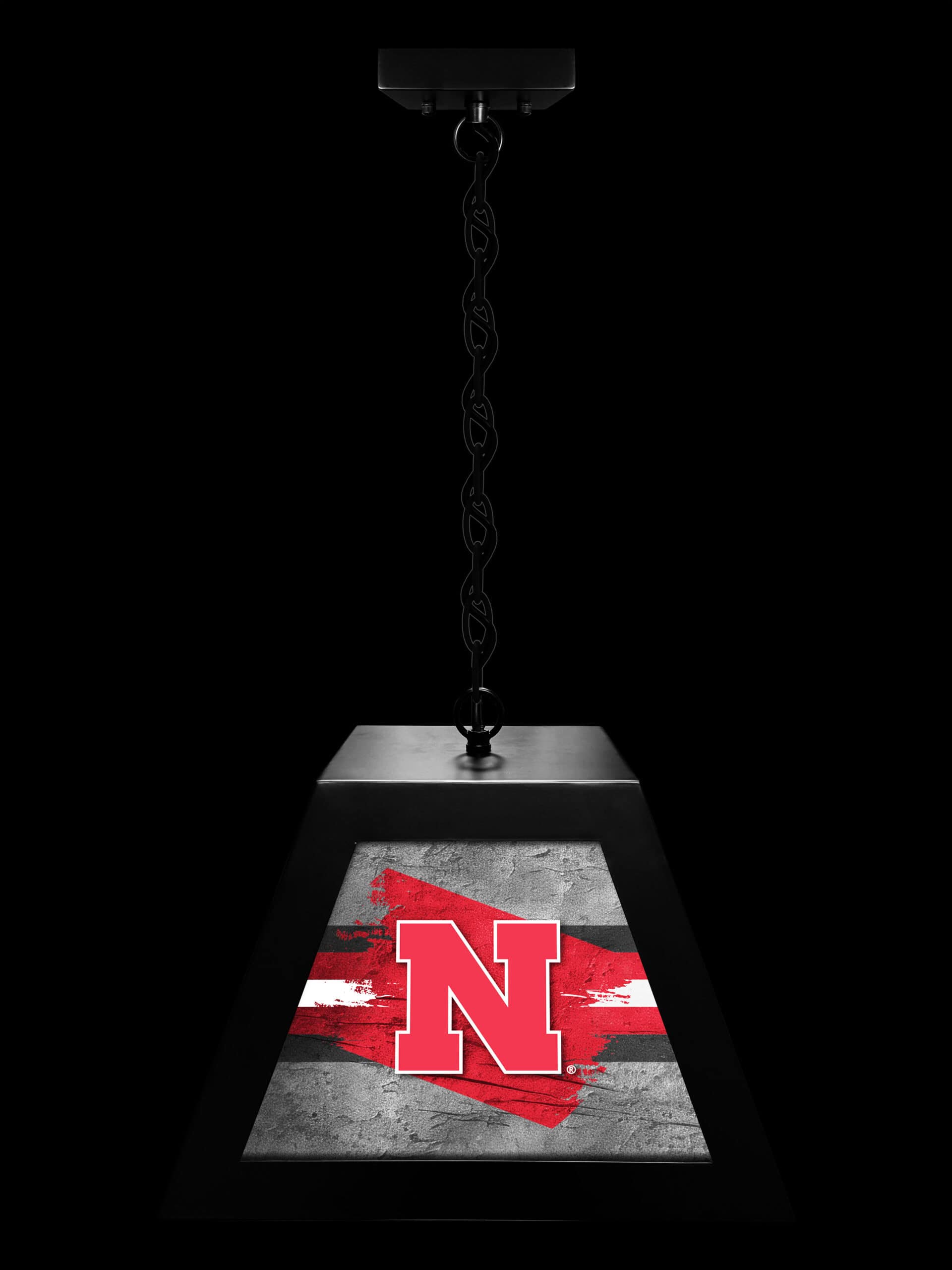 University of Nebraska Pendant Box Light 7 University of Nebraska Pendant Box Light