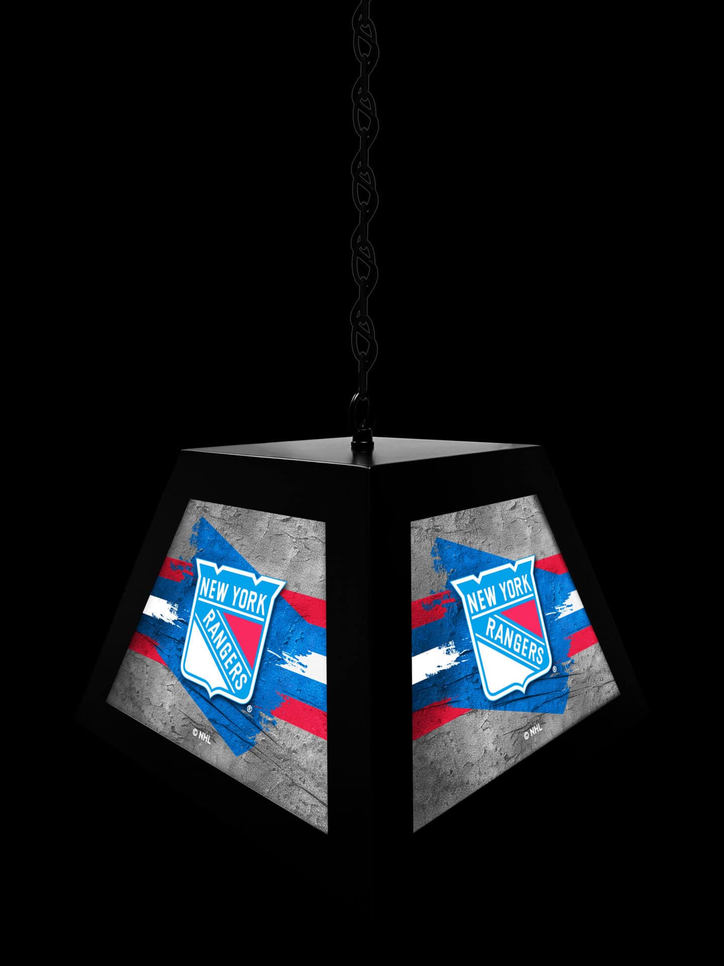 New York Rangers Pendant Box Light 4 New York Rangers Pendant Box Light - Image 4