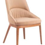 Tan Dining Chair with Wood Legs and Durable Fabric (Set of 2) 13 Tan Dining Chair with Wood Legs and Durable Fabric (Set of 2)