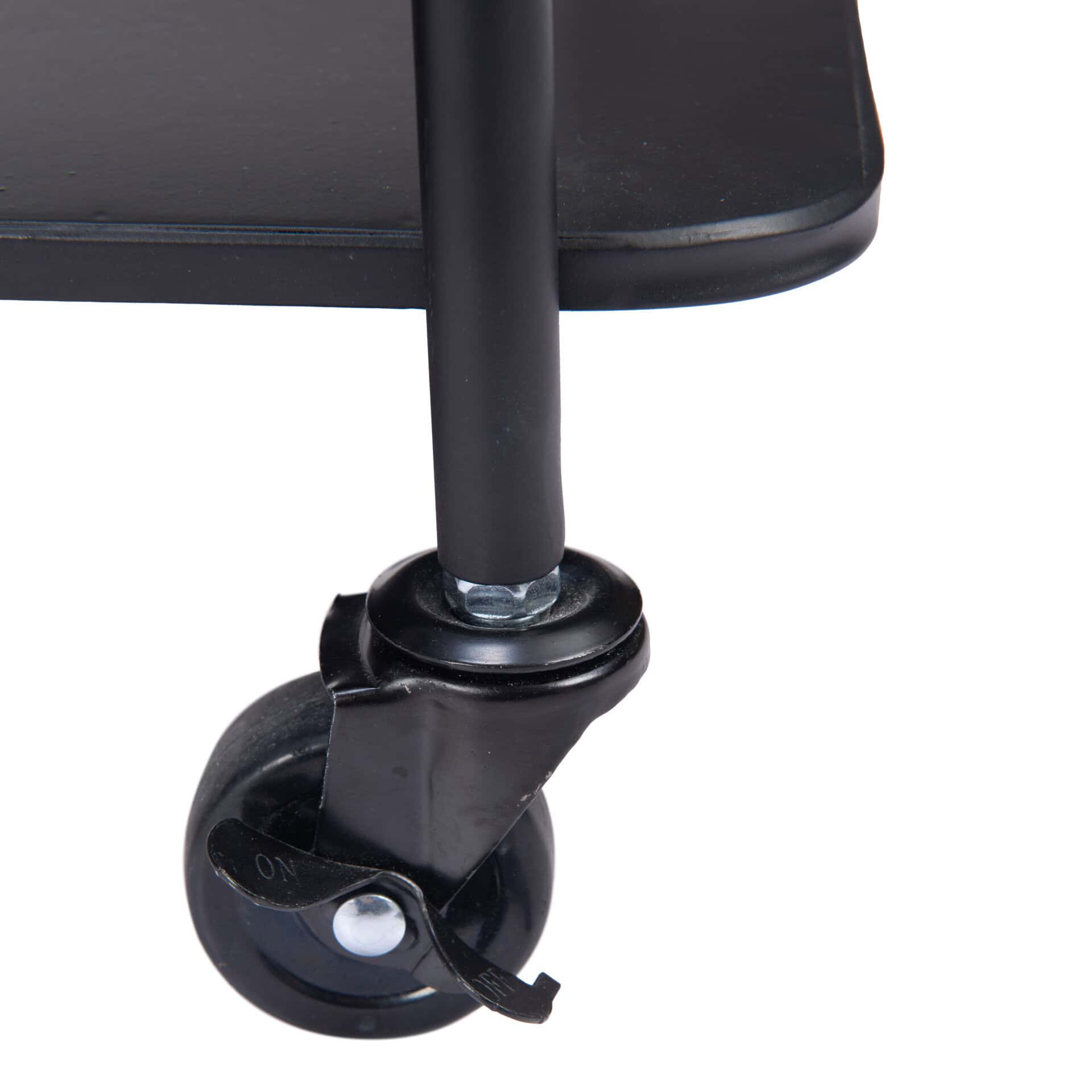 Black Bar Cart with Marble Accents and Glass Shelves 19 Black Bar Cart with Marble Accents and Glass Shelves