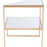 Gold Metal and Mirror Side Table with Bold Modern Design 13 Gold Metal and Mirror Side Table with Bold Modern Design