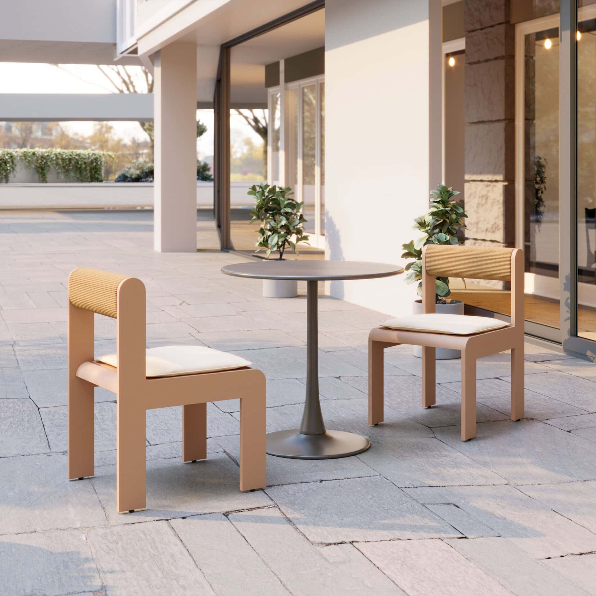 White Modern Island Dining Chair Space-Saving Design (Set of 2) 13 White Modern Island Dining Chair Space-Saving Design (Set of 2)