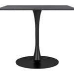 Industrial Square Dining Table with Modern Black Finish for 4 16 Industrial Square Dining Table with Modern Black Finish for 4