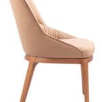 Tan Dining Chair with Wood Legs and Durable Fabric (Set of 2) 9 Tan Dining Chair with Wood Legs and Durable Fabric (Set of 2)