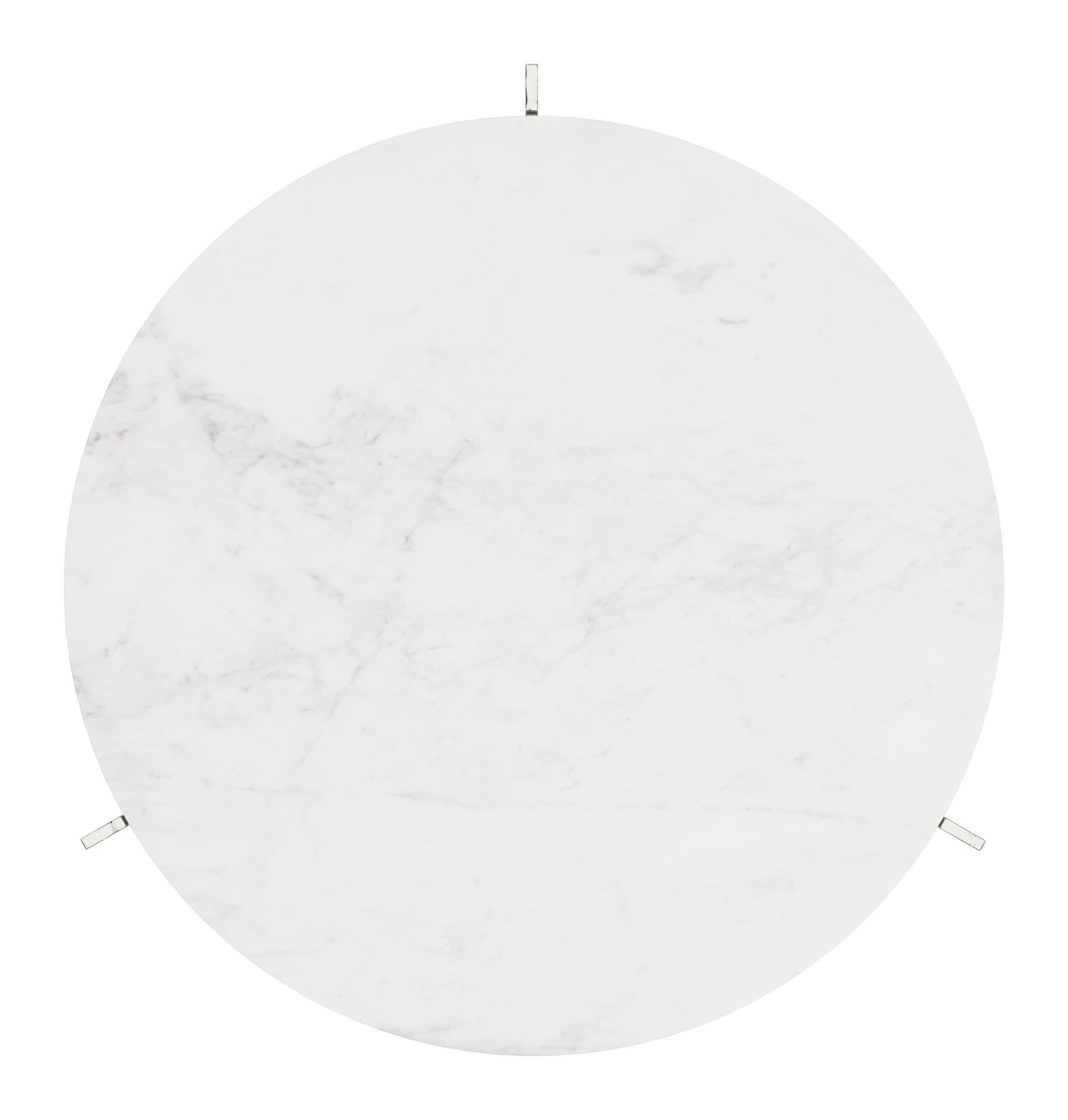 Luxurious Round Marble Coffee Table with Cast Aluminum Base 6 Luxurious Round Marble Coffee Table with Cast Aluminum Base - Image 6