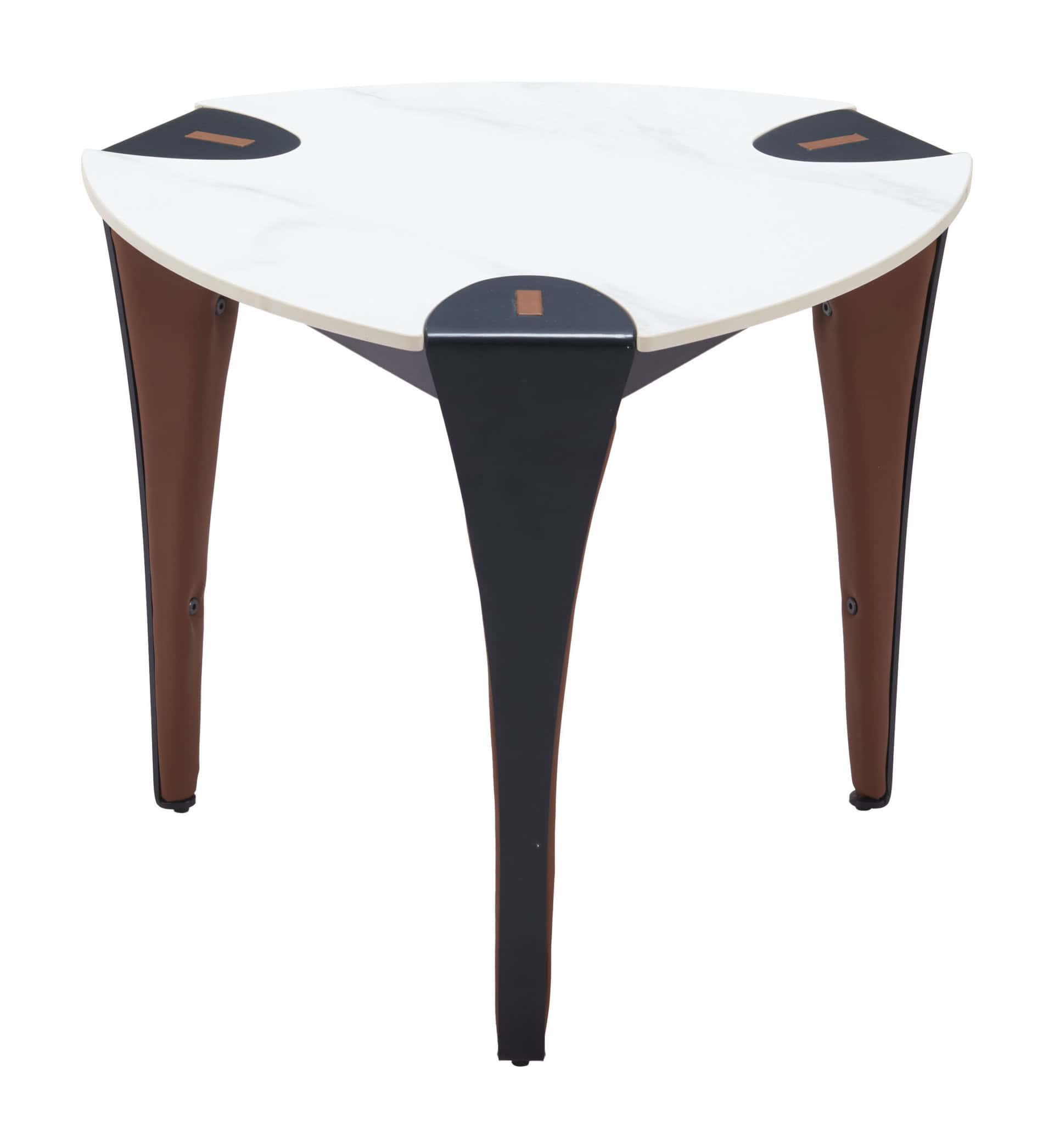 Multicolor End Table with Sintered Stone Top and Steel Legs 7 Multicolor End Table with Sintered Stone Top and Steel Legs