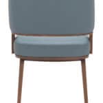 Modern Gray and Walnut Dining Chair with Faux Wood Legs 11 Modern Gray and Walnut Dining Chair with Faux Wood Legs