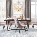 Velvet Tufted Dining Chair with Brass Legs (Set of 2) 12 Velvet Tufted Dining Chair with Brass Legs (Set of 2)