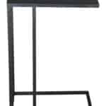 Minimalist Black Steel Frame Side Table with Rectangular Top 11 Minimalist Black Steel Frame Side Table with Rectangular Top