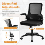 Ergonomic Swivel Mesh Office Chair with Foldable Backrest Black 14 Ergonomic Swivel Mesh Office Chair with Foldable Backrest Black
