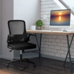 Ergonomic Swivel Mesh Office Chair with Foldable Backrest Black 8 Ergonomic Swivel Mesh Office Chair with Foldable Backrest Black