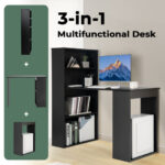 Compact Computer Desk with Shelves and Storage for Home Office 26 Compact Computer Desk with Shelves and Storage for Home Office