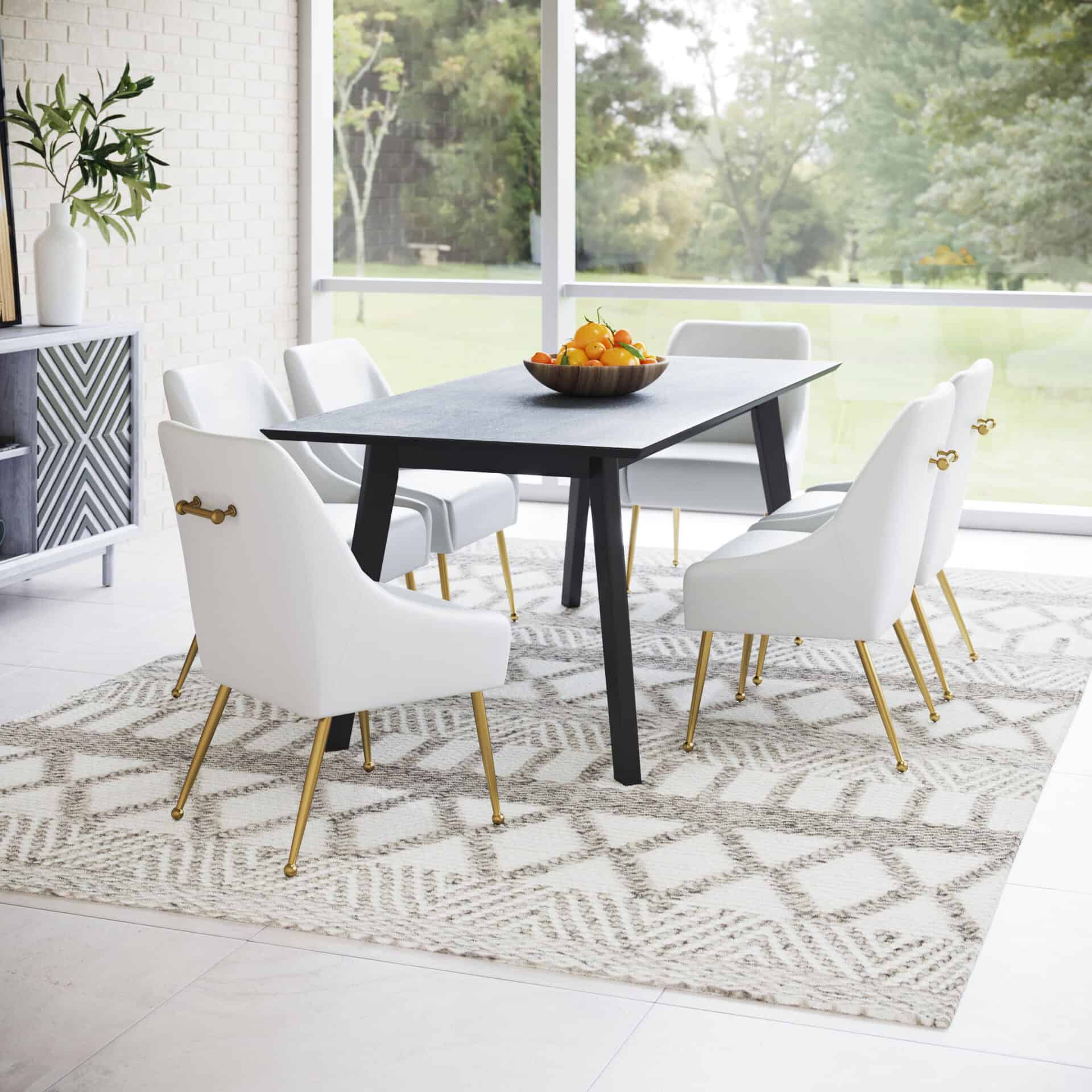 White and Gold Upholstered Armchair with Cushioned Back and Armrest 2 White and Gold Upholstered Armchair with Cushioned Back and Armrest - Image 2