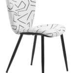 Modern White Dining Chair with Steel Frame and Vinyl Seat (Set of 2) 13 Modern White Dining Chair with Steel Frame and Vinyl Seat (Set of 2)