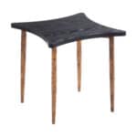 Black and Bronze Coffee Table Set with Steel Frame (2-Piece)