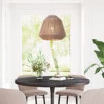 Natural Paper Rope Ceiling Lamp with Adjustable Cord 9 Natural Paper Rope Ceiling Lamp with Adjustable Cord
