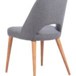 Modern Gray Dining Chair with Ash Wood Legs (Set of 2) 12 Modern Gray Dining Chair with Ash Wood Legs (Set of 2)