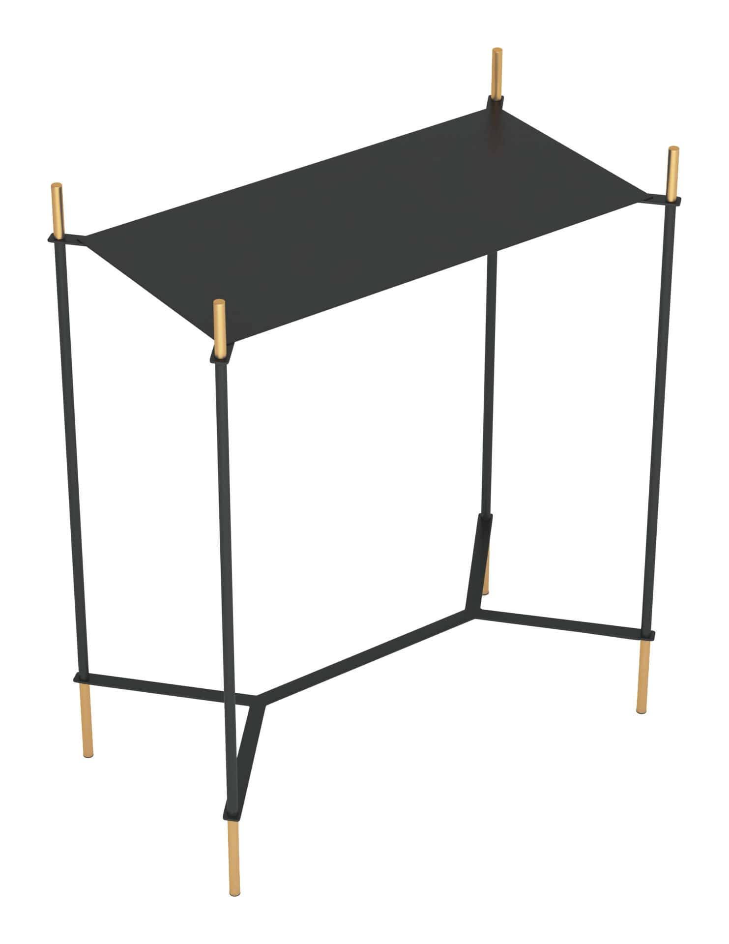 Black and Gold Side Table with Storage and Modern Design 5 Black and Gold Side Table with Storage and Modern Design - Image 5
