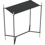 Black and Gold Side Table with Storage and Modern Design 11 Black and Gold Side Table with Storage and Modern Design