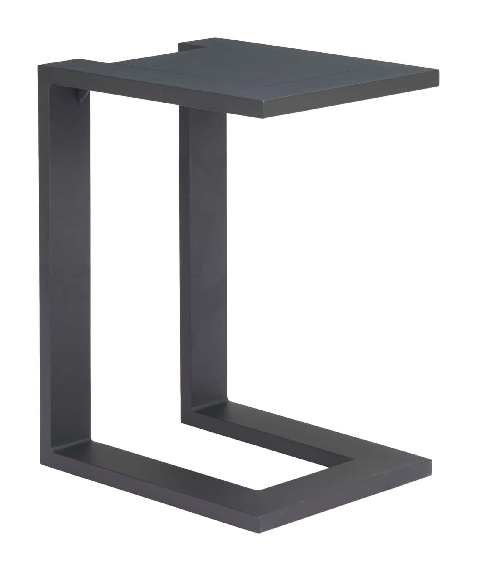 Modern Black Aluminum Side Table with Minimalist Design 1 Modern Black Aluminum Side Table with Minimalist Design