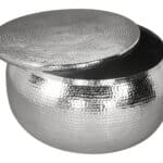 Modern Glam Round Aluminum Coffee Table 14 Modern Glam Round Aluminum Coffee Table