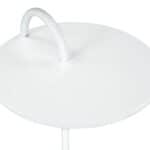 Modern White Side Table with Marble Base and Steel Frame 14 Modern White Side Table with Marble Base and Steel Frame