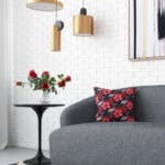 Gold and Black Modern LED Ceiling Lamp with Adjustable Cord