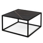 Modern Faux Marble Coffee Table with Steel Frame for Living Room 17 Modern Faux Marble Coffee Table with Steel Frame for Living Room