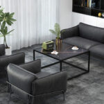 Modern Faux Marble Coffee Table with Steel Frame for Living Room 20 Modern Faux Marble Coffee Table with Steel Frame for Living Room