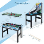 14-in-1 Multi Game Table Set with Foosball (14 Games)