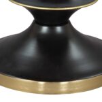 Glam Gold & Black Round Side Table with Steel Frame 13 Glam Gold & Black Round Side Table with Steel Frame