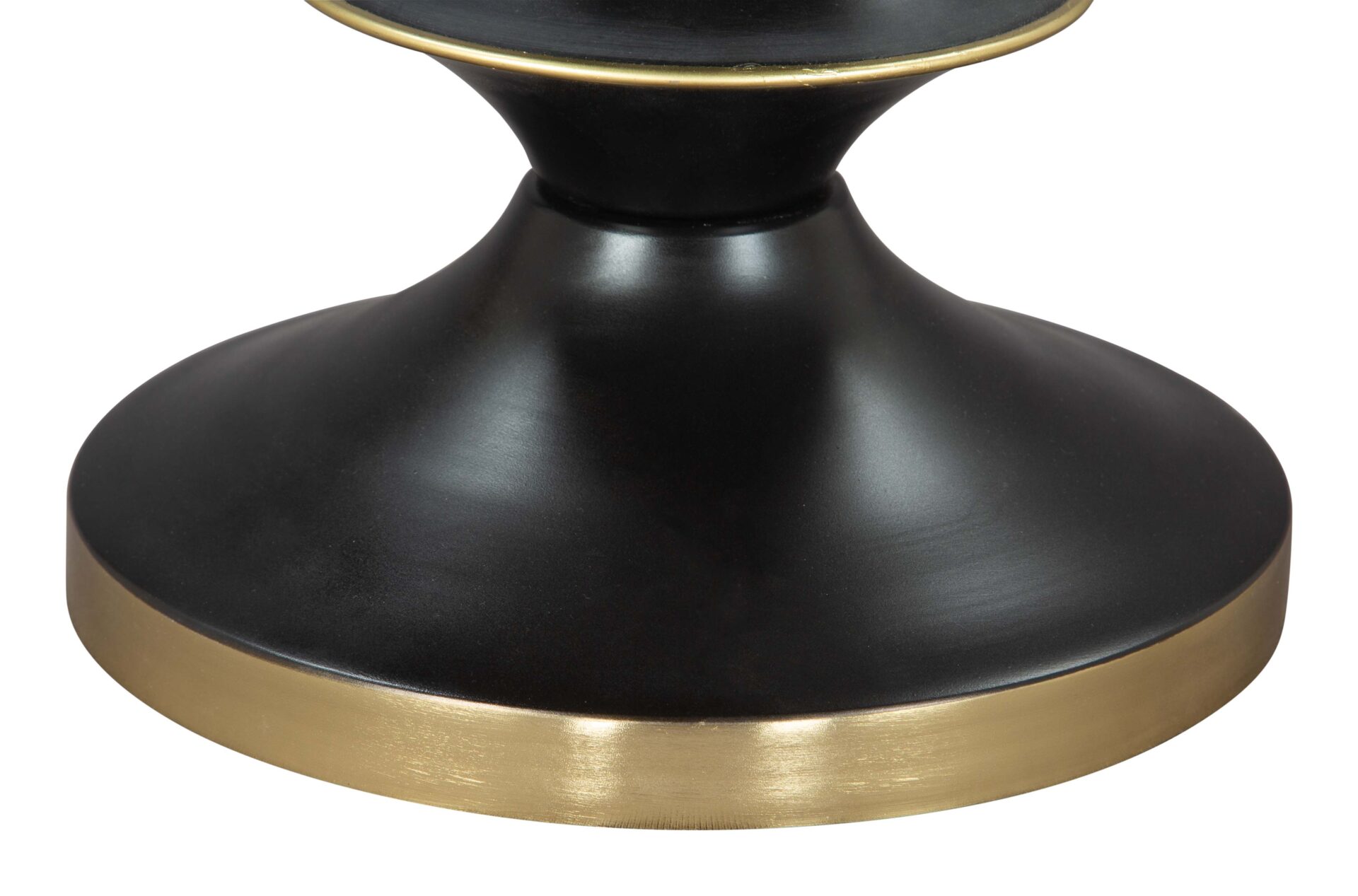 Glam Gold & Black Round Side Table with Steel Frame 5 Glam Gold & Black Round Side Table with Steel Frame - Image 5