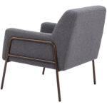 Gray Shearling Style Accent Chair with Powder Coated Steel Frame 14 Gray Shearling Style Accent Chair with Powder Coated Steel Frame