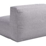 Gray Outdoor Middle Chair for Modular Sectional Configuration