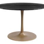 Black and Gold Round Marble Dining Table for 4 15 Black and Gold Round Marble Dining Table for 4