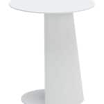 White Weather Resistant Aluminum Outdoor Side Table