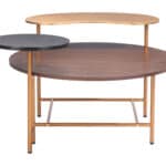Modern Round Coffee Table with Powder Coated Steel Frame 11 Modern Round Coffee Table with Powder Coated Steel Frame