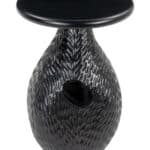 Black Mango Wood Side Table with Rubber Feet for Scratch Protection 13 Black Mango Wood Side Table with Rubber Feet for Scratch Protection