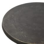 Bronze Art Deco Accent Table with Round Top
