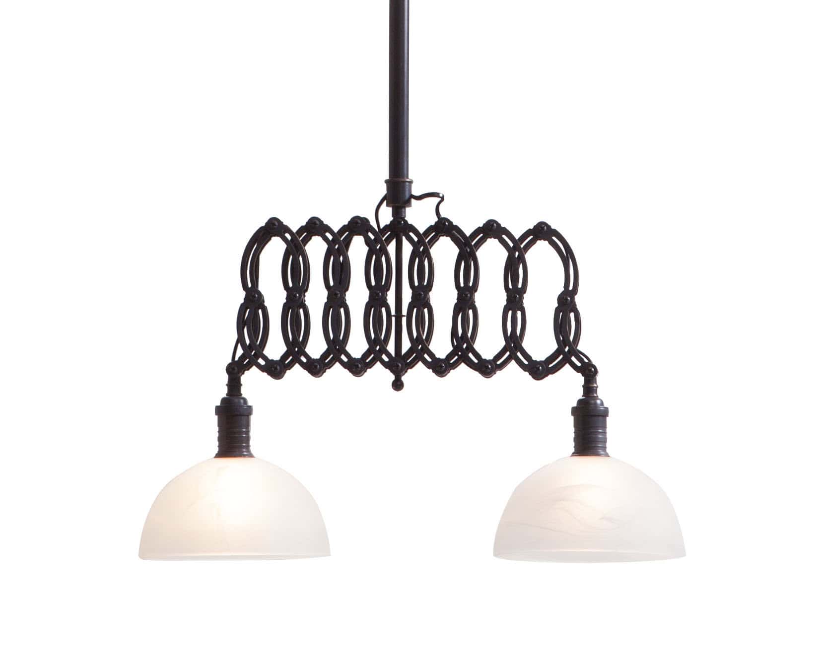 1950s Italian-Inspired Black Ceiling Lamp for Home (Adjustable) 4 1950s Italian-Inspired Black Ceiling Lamp for Home (Adjustable) - Image 4