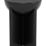 Black Mango Wood Round Side Table, Versatile for Any Style Decor 12 Black Mango Wood Round Side Table, Versatile for Any Style Decor