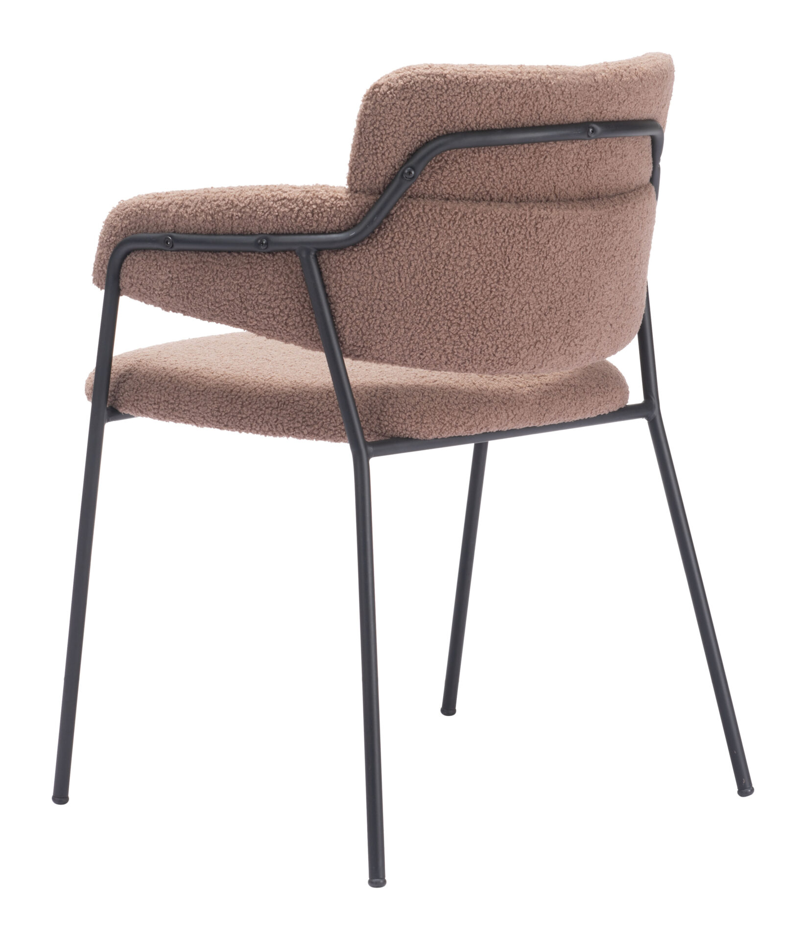 Mid-Century Modern Brown Dining Chair with Armrests (Set of 2) 8 Mid-Century Modern Brown Dining Chair with Armrests (Set of 2) - Image 8