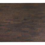 Espresso Wood Dining Table with Rubberwood Frame