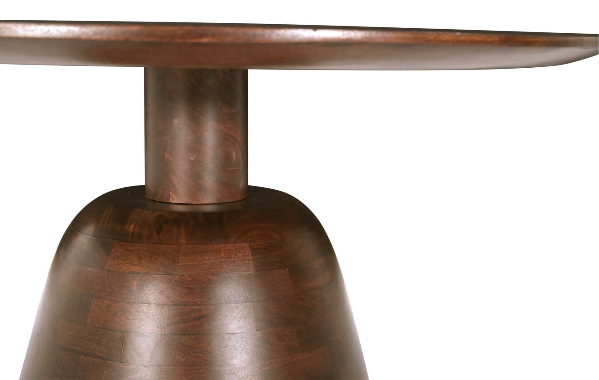 Modern Minimalist Round Coffee Table in Acacia Wood 4 Modern Minimalist Round Coffee Table in Acacia Wood - Image 4