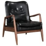 Mid-Century Modern Black Lounge Chair and Ottoman Set (2 Piece) 13 Mid-Century Modern Black Lounge Chair and Ottoman Set (2 Piece)